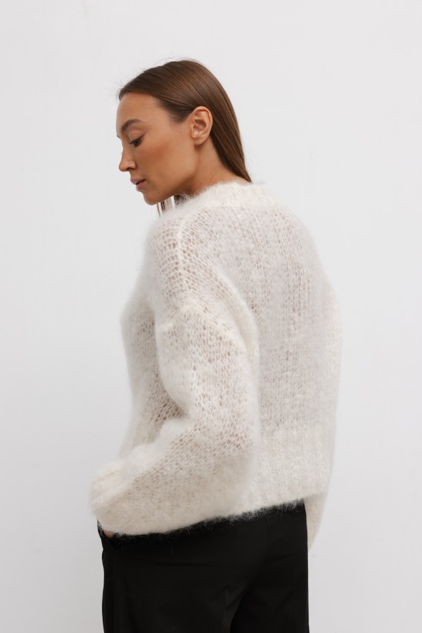 Rowan Mohair Sweater Ecru