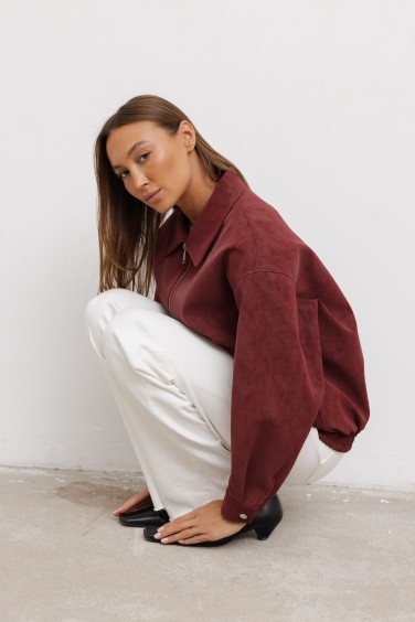 Zoya Faux Suede Jacket...