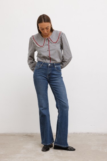 3663 Flared Jeans Blue