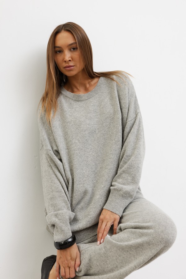 Elliot Sweter Oversize Gray