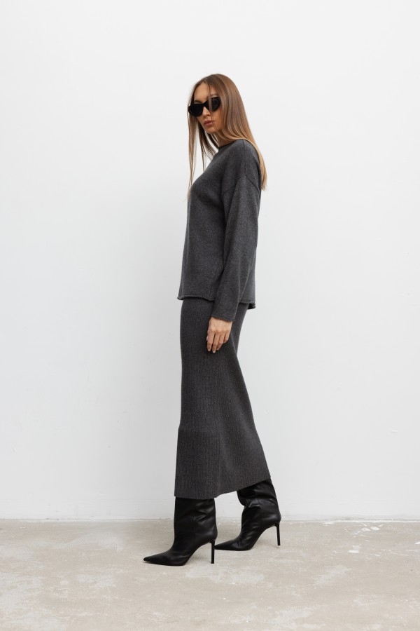 Cara Merino Wool Set Grey