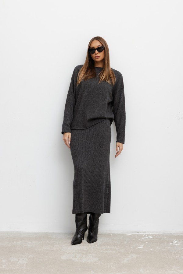 Cara Merino Wool Set Grey