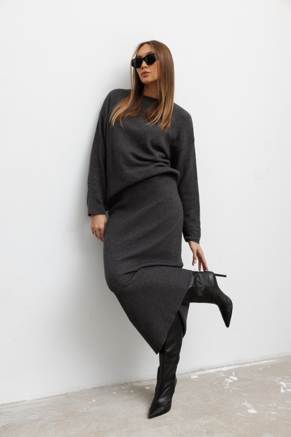 Cara Merino Wool Set Grey
