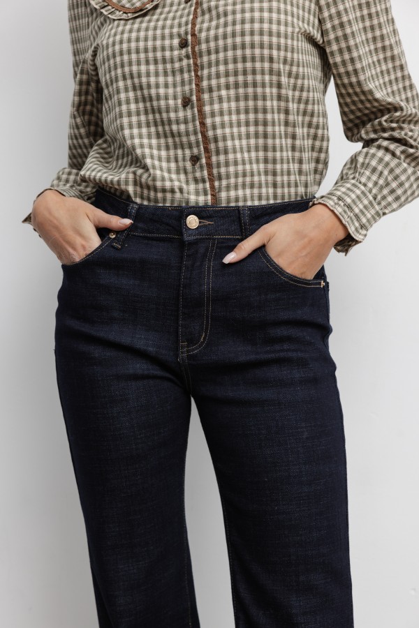 SK2510 Flared Jeans Dark Blue