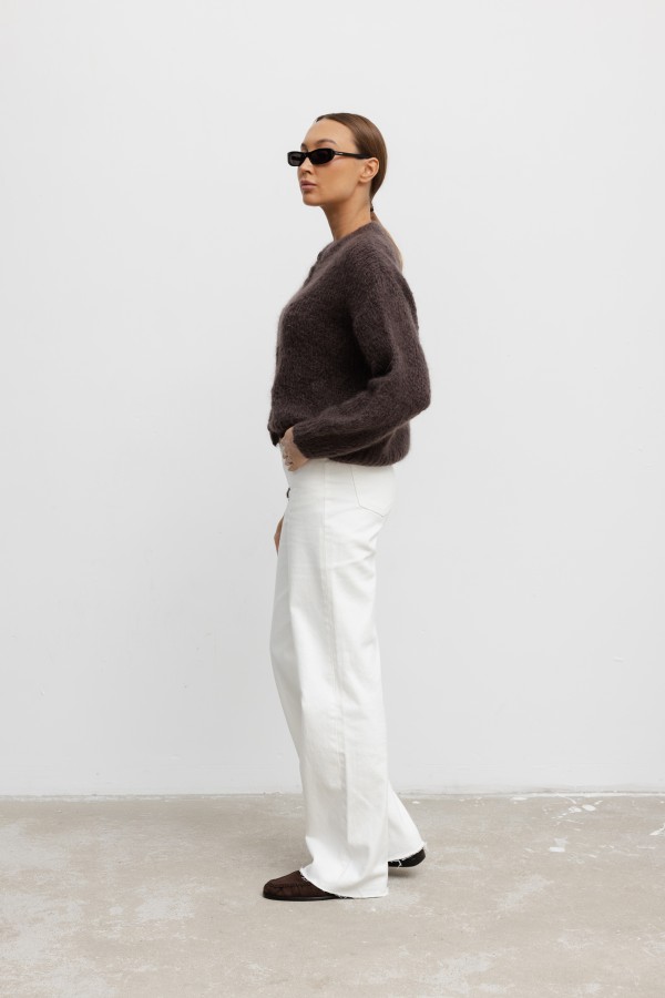 Eric Mohair Cardigan Coffee