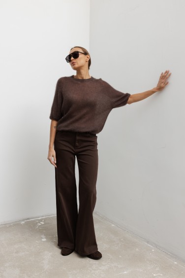 8066 Spodnie Jeansowe Wide...