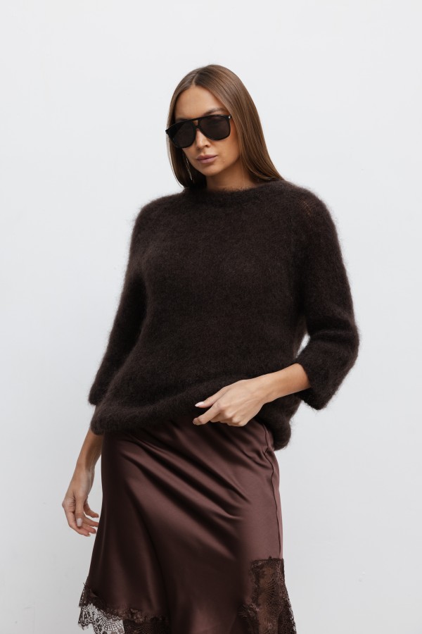 Harvey Mohair Sweater Brown