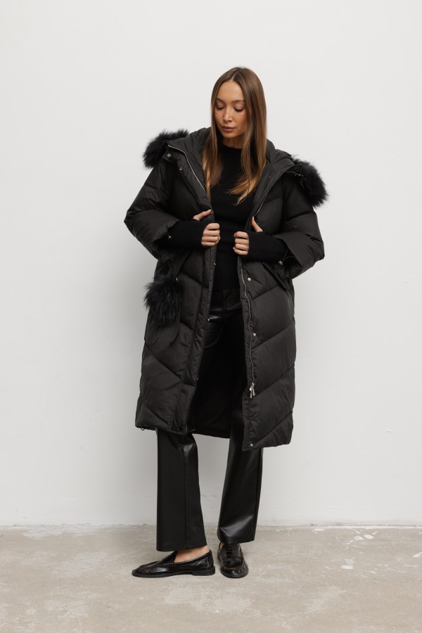8922 Down Coat Black
