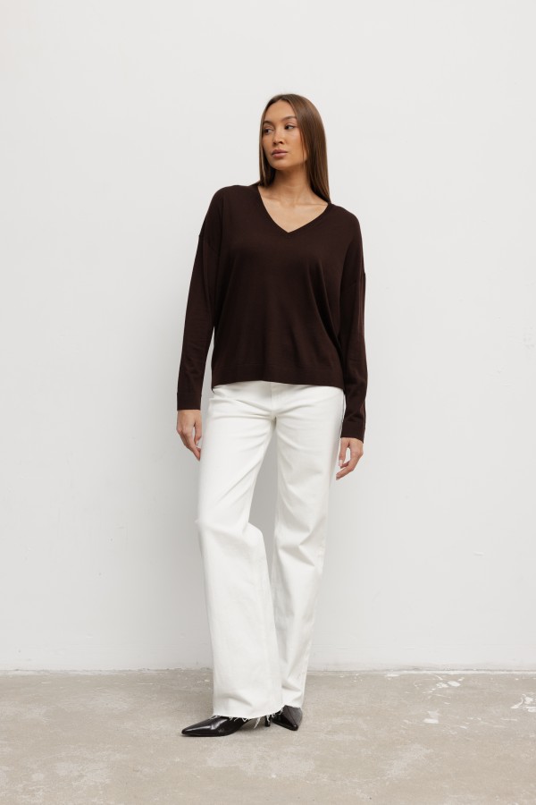 Lars Wool Sweater Brown