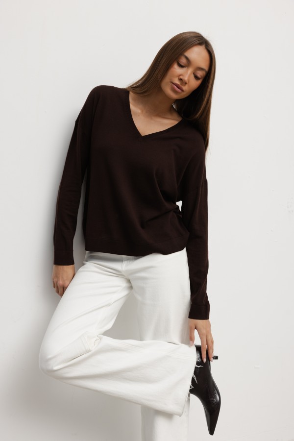 Lars Wool Sweater Brown