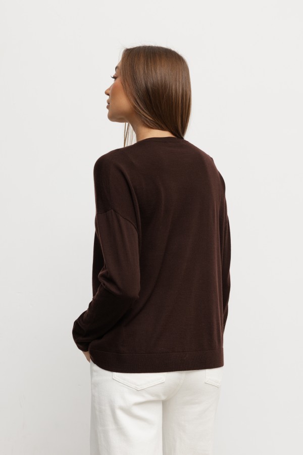 Lars Wool Sweater Brown