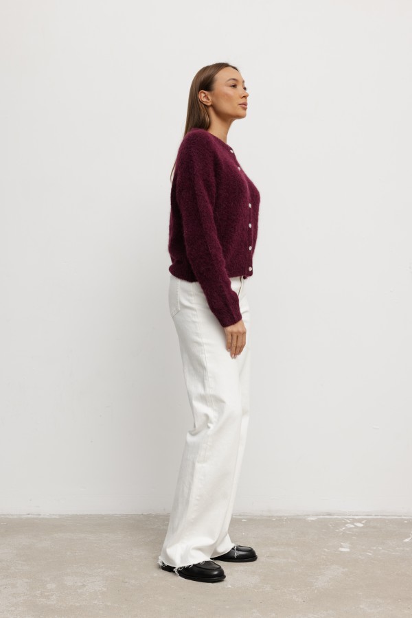 Oskar Cardigan Plum
