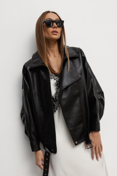 25220 Kurtka Z Eko Skóry...