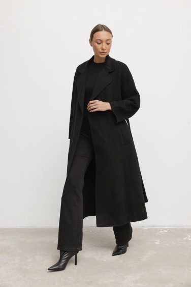 Laurent Hand-Made Wool Coat...