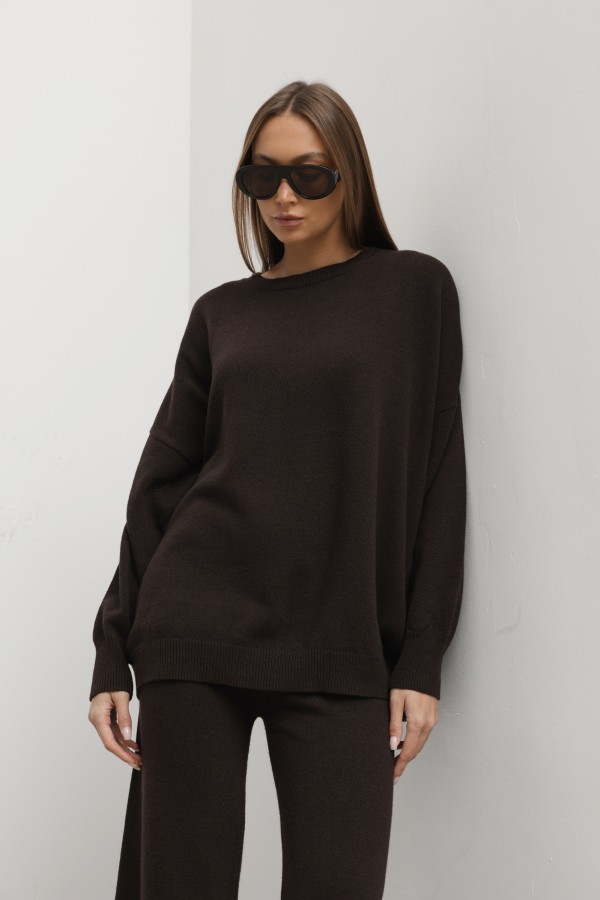 Elliot Sweter Oversize Coffee