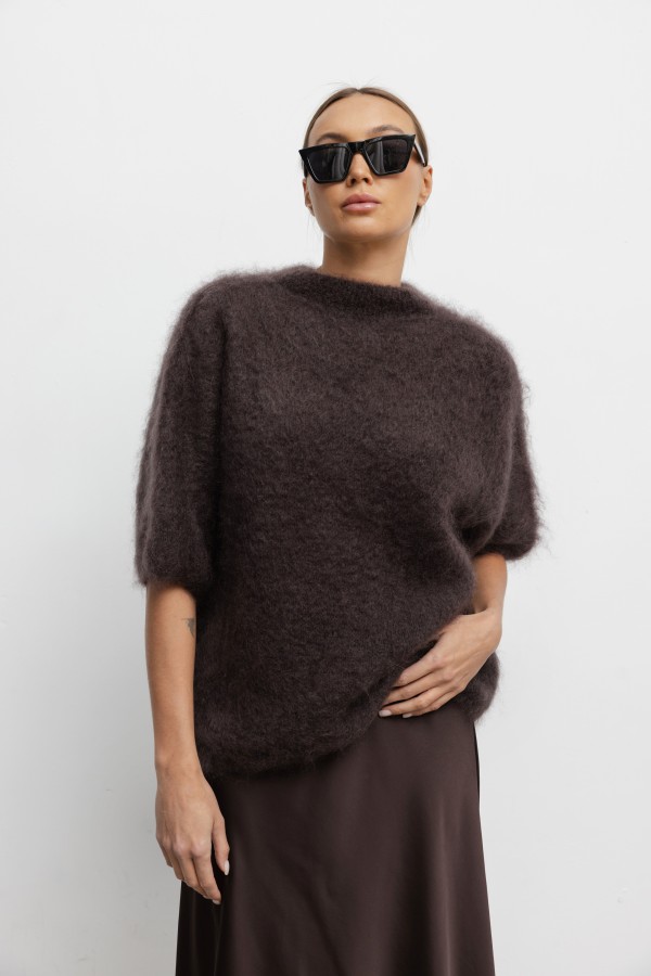 Steven Moherowy Sweter Chocolate Premium