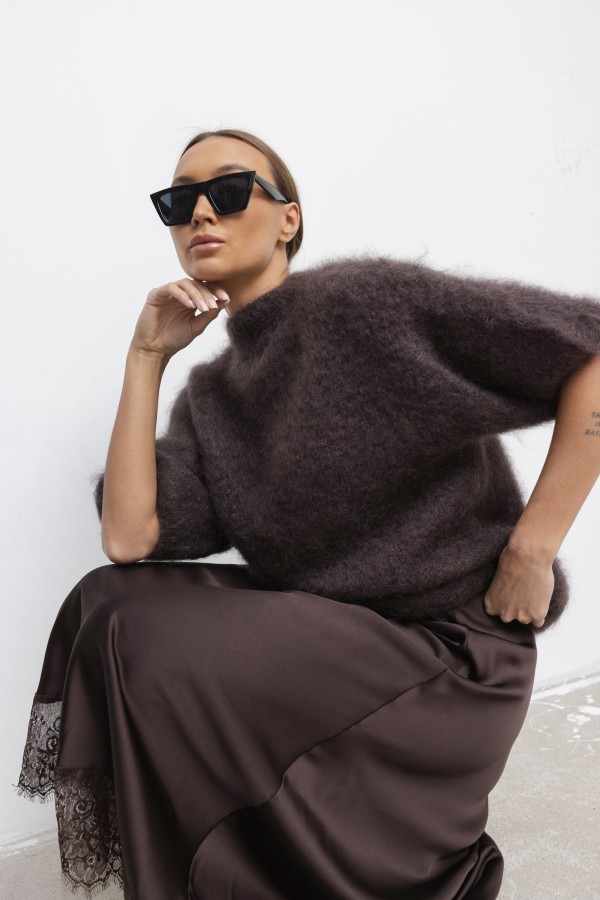 Steven Moherowy Sweter Chocolate Premium