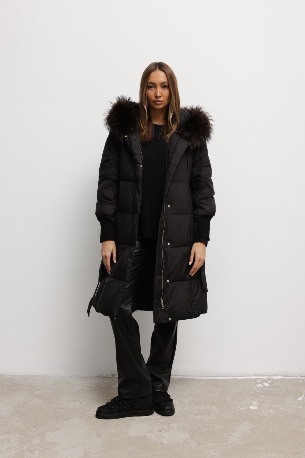 5866 Down Coat Black
