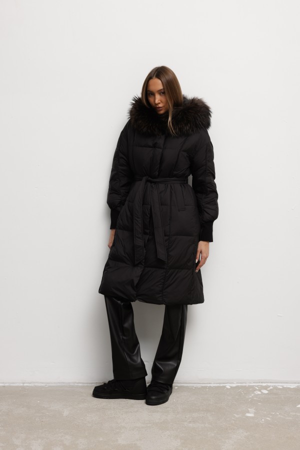 5866 Down Coat Black