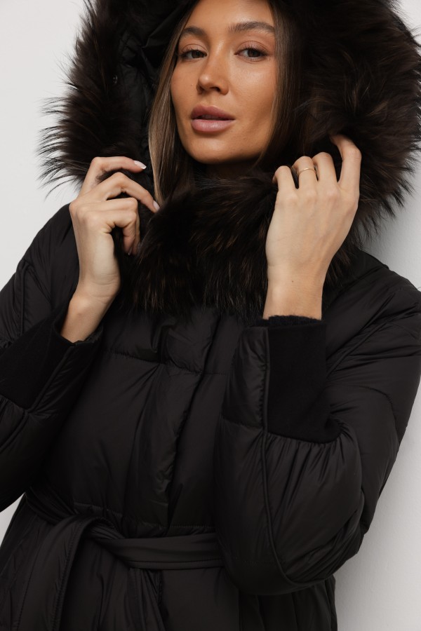 5866 Down Coat Black