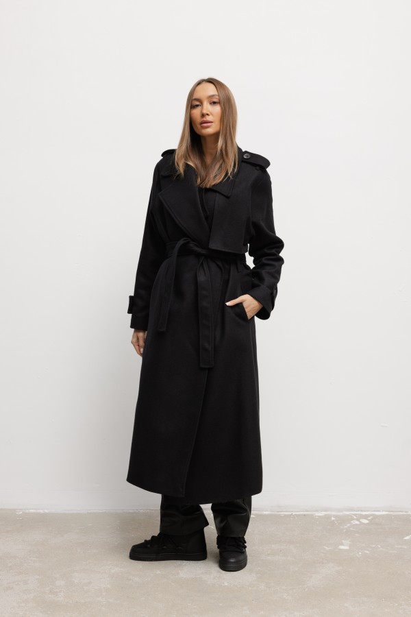 Jacob Wool Coat Black