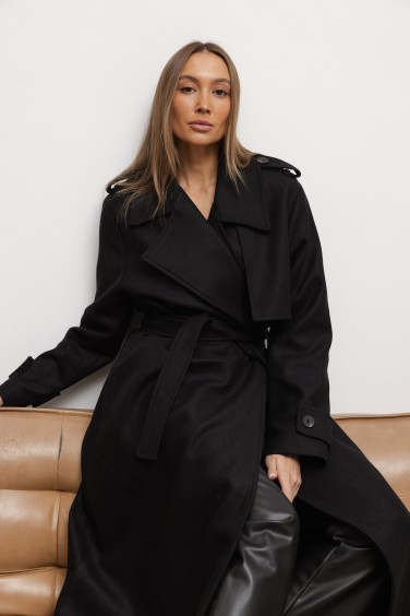 Jacob Wool Coat Black