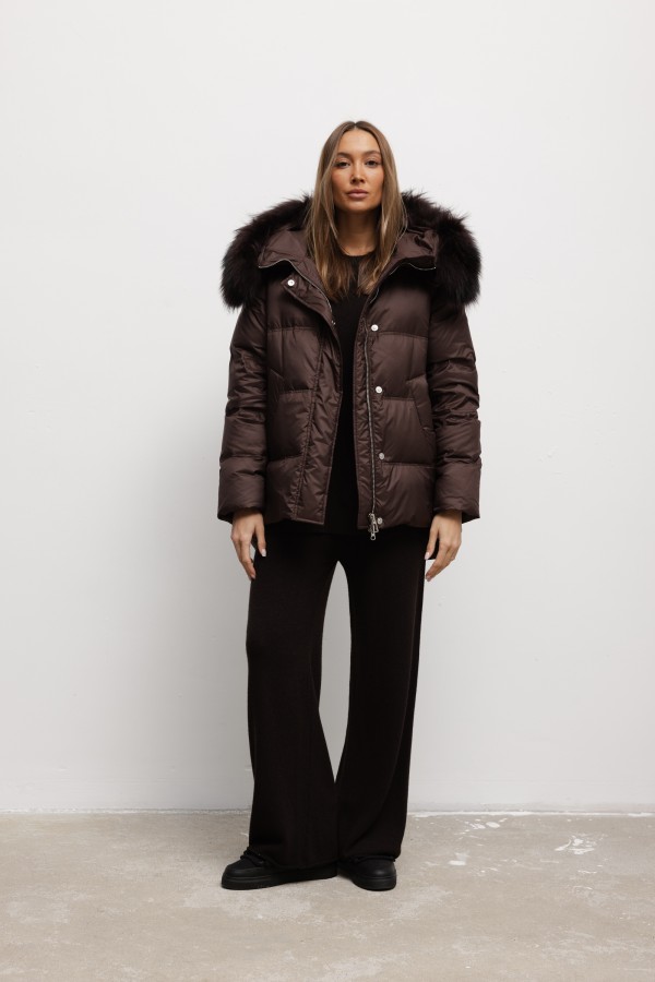 6539 Down Jacket Brown