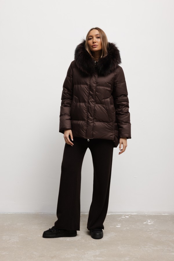 6539 Down Jacket Brown