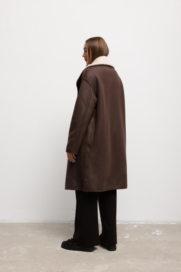 Alex Płaszcz Dwustronny Brown