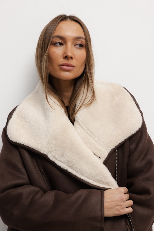 Alex Płaszcz Dwustronny Brown