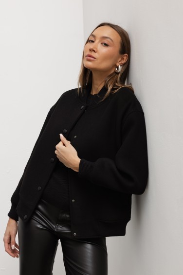 Nate Kurtka Wełniana Czarna