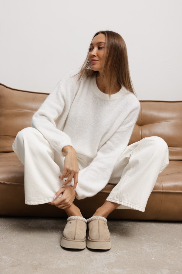 Maison Sweter Z Alpaki Ecru