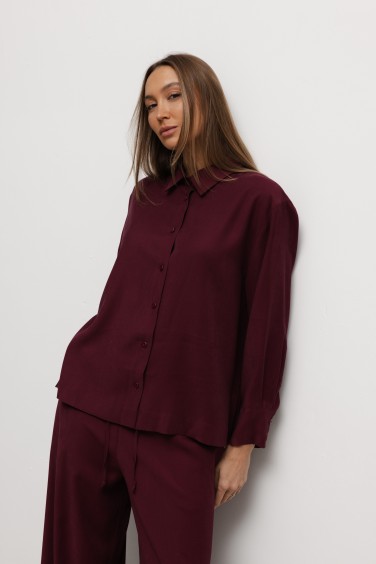 Nelly Koszula Bordowa