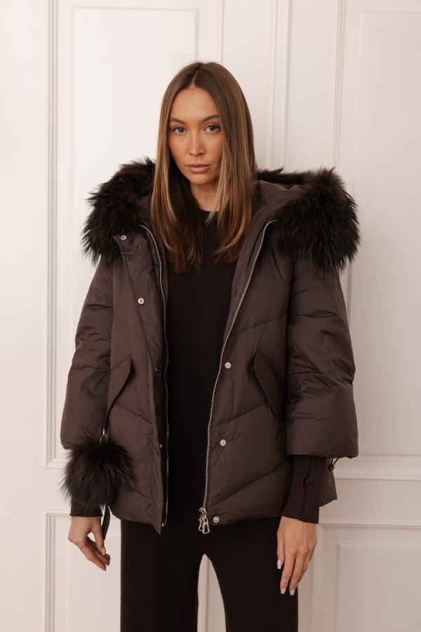 8917 Down Jacket Brown