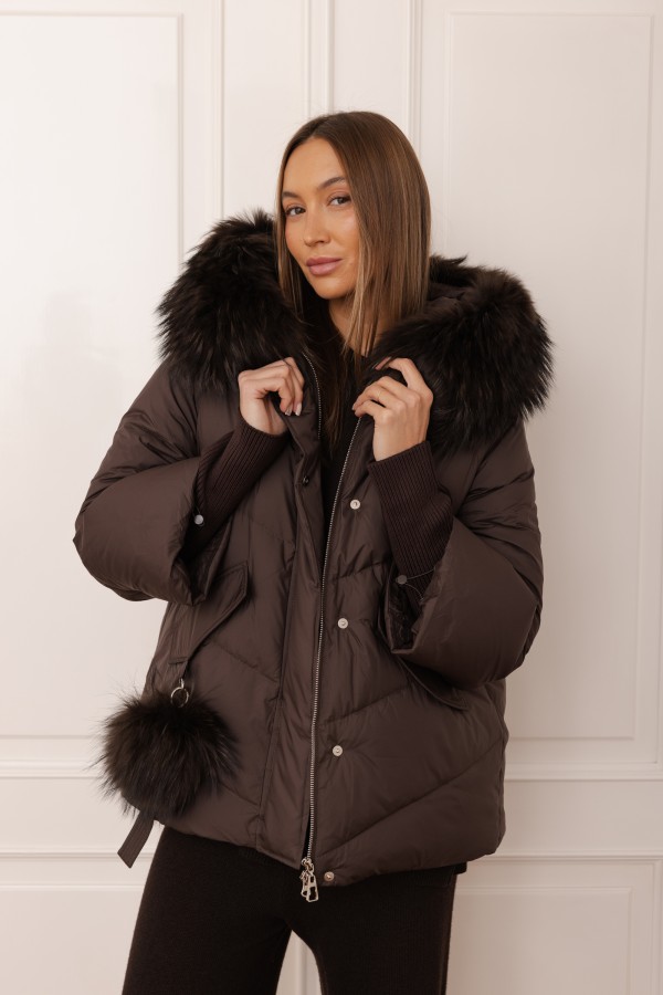8917 Down Jacket Brown