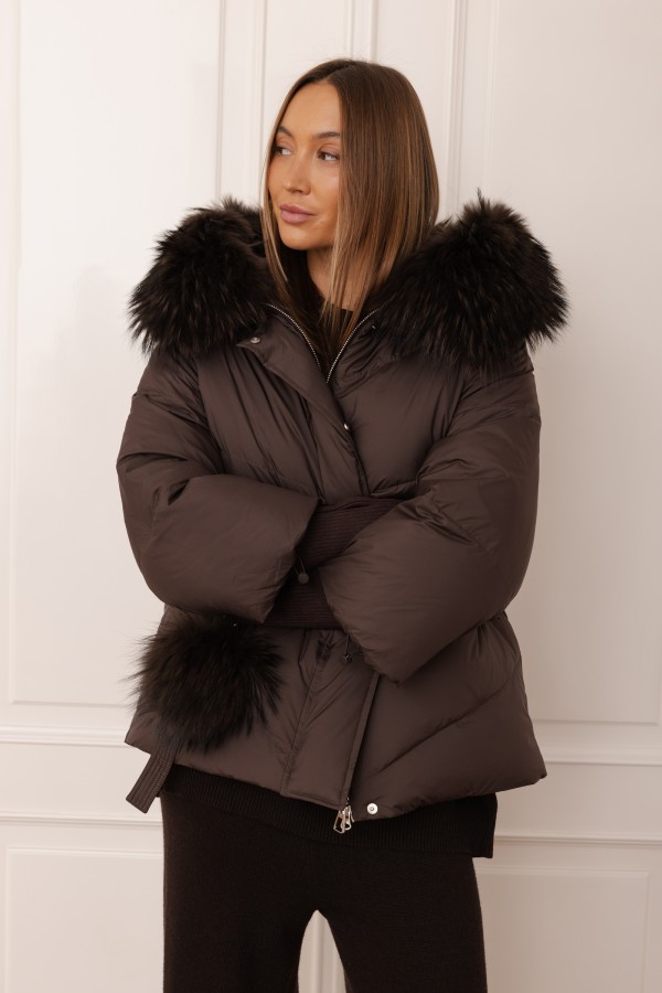 8917 Down Jacket Brown