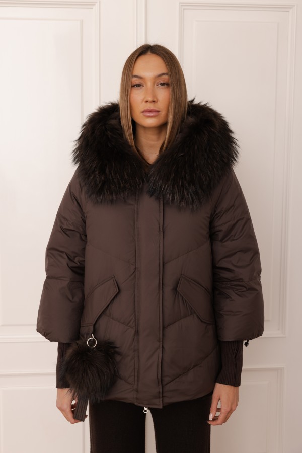 8917 Down Jacket Brown