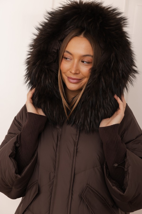 8917 Down Jacket Brown