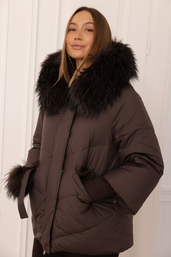 8917 Down Jacket Brown