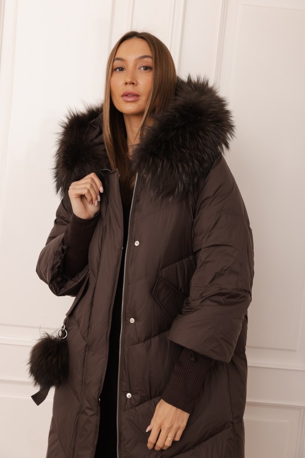 8922 Down Coat Brown