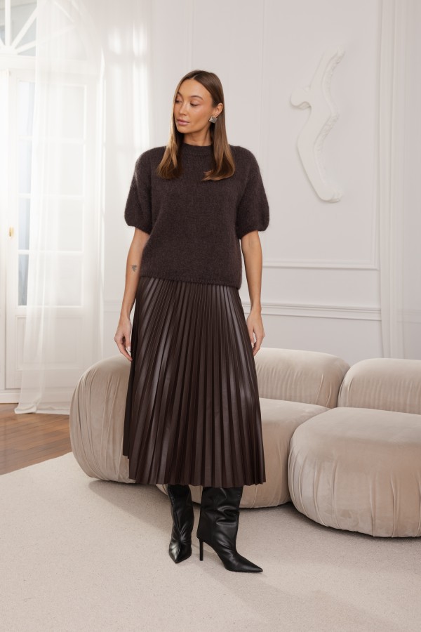 Audrey Mohair Sweater Brown