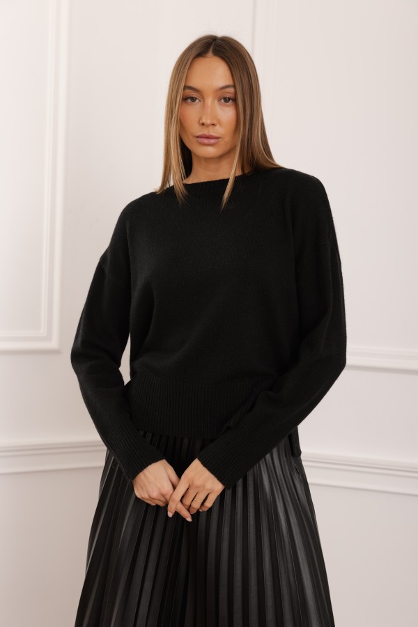 Gregory Wool-Blend Sweater Black