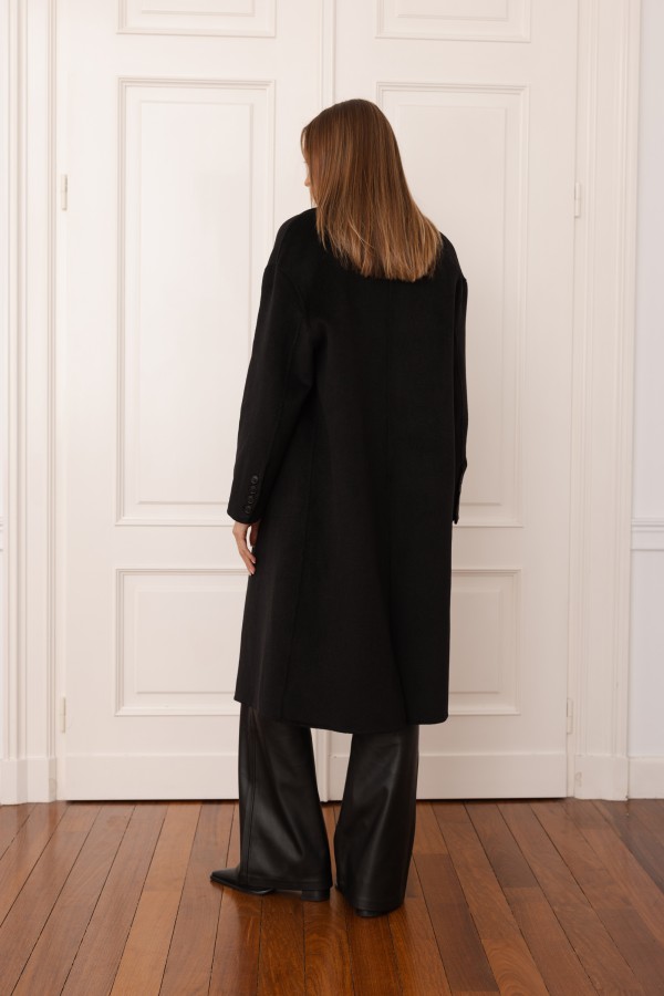 Camille Wool Coat Black