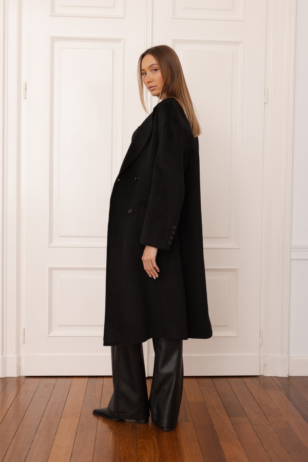 Camille Wool Coat Black