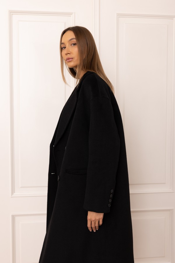 Camille Wool Coat Black