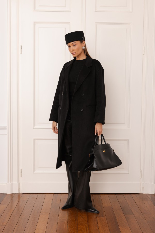 Camille Wool Coat Black