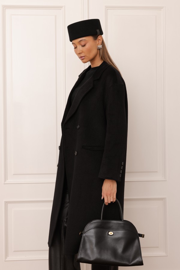 Camille Wool Coat Black
