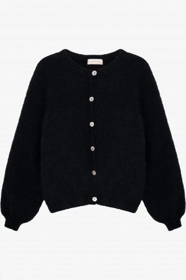 Sam Kardigan Moherowy Czarny