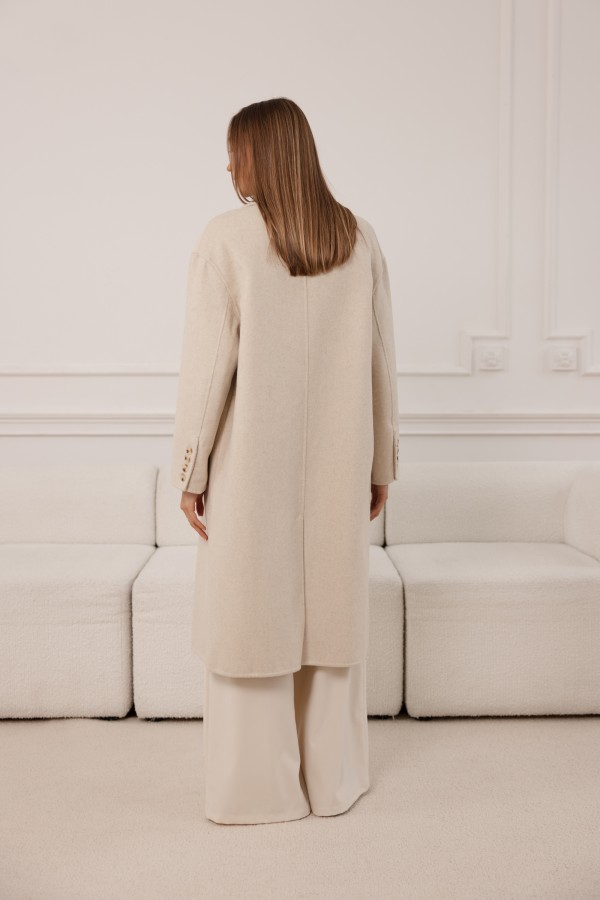 Camille Wool Coat Cream
