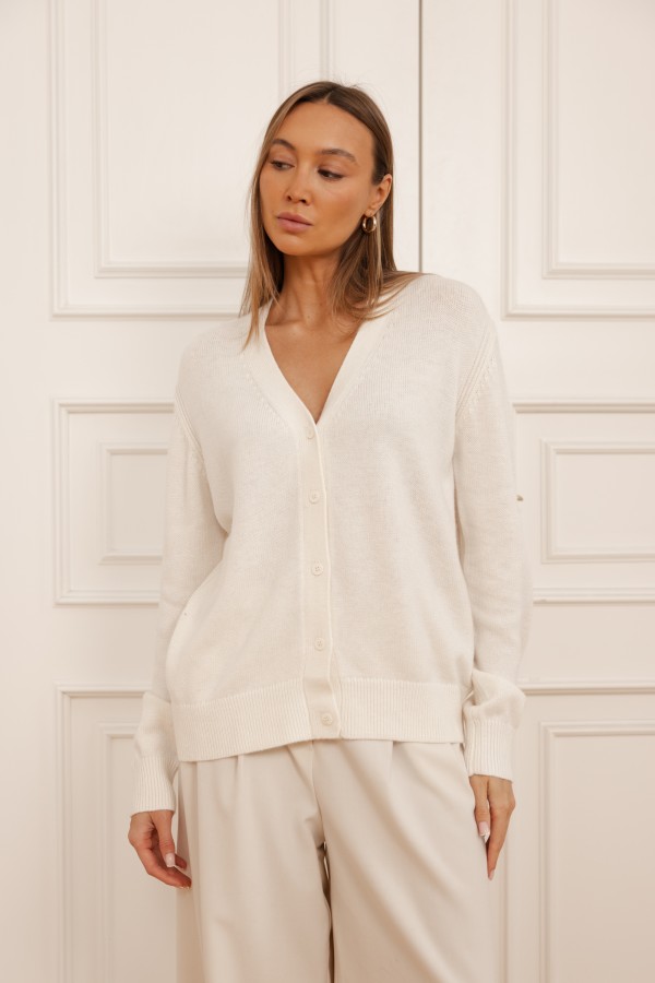 Maribel Kardigan Dzianinowy Cream